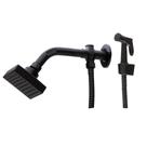 Ducha Moderna Quadrada Black Fosco Com Ducha Manual Luxo Aquecedor Solar Gas