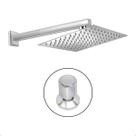 Ducha para Piscina com Acabamento Padrão Docol Cromado Chuveiro Inox Quadrado C40