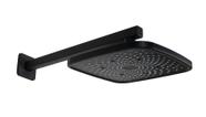 Ducha Preta Matte Quadrada ABS 21 cm c/ Braço Suporte Ducha Preta Matte Quadrada ABS 21 cm c/ Braço Suporte