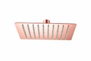 Ducha Quadrada 20x20 Slim Ultra Fina Rose-Gold Brilhante