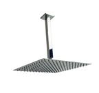 Ducha Quadrada 25x25 cm Inox 304 com Braço Suporte de Teto