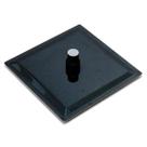 Ducha Quadrada 25x25 Inox Preto Alto Brilho Borda Fina - Máxima Metais