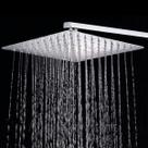 Ducha Quadrada 25x25 Inox SUS304 25cm Borda Fina com Braço Quadrado - Máxima Metais Ducha Quadrada 25x25 Inox SUS304 25cm Borda Fina com Braço Quadrado - Máxima Metais