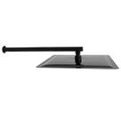 Ducha Quadrada 30x30 Inox Preto Alto Brilho Borda Fina com Braço Quadrado - Máxima Metais Ducha Quadrada 30x30 Inox Preto Alto Brilho Borda Fina com Braço Quadrado - Máxima Metais
