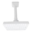 Ducha Quadrada Articulada em Abs Branco de 6 Polegadas de 1/2 para Teto Luxo Agua Quente Agua Fria