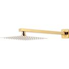 Ducha Quadrada Dourada Gold 20x20cm Inox