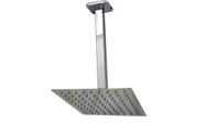 Ducha Quadrada Inox 201 Slim 20 cm Com Braço de Teto Cromado