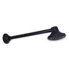 Ducha Redonda em Abs Black Piano de 4 Polegadas Parede Luxo Agua Quente Agua Fria