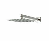Ducha Slim Em Metal 25 Cm Com Braço Quadrado De 36 Cm
