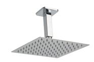 Ducha Ultra Slim Quadrado 20x20 Com Braço Suporte Teto 10 Cm