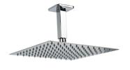 Ducha Ultra Slim Quadrado 25x25 Com Braço Suporte Teto 10 Cm