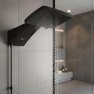 Ducha zagonel quadratta eletronica 7700w 220v black