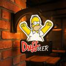 Duff Beer Luminoso Decorativo Bivolt Bar Cerveja Lanchonete