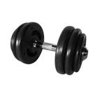 Dumbbell Injetado Com Pegada Cromada Academia Fitness 16kg
