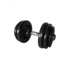 Dumbbell Injetado Com Pegada Cromada Academia Fitness 26Kg