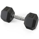 Dumbbell Sextavado Emborrachado - 12,5KG