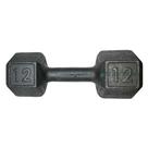 Dumbell Sextavado de Ferro Fundido Pintado - 12 Kg