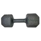 Dumbell Sextavado de Ferro Fundido Pintado - 16 Kg