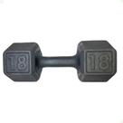 Dumbell Sextavado de Ferro Fundido Pintado - 18 Kg