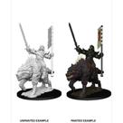 Dungeons & Dragons em miniatura: Pathfinder Orc em Dire Wolf