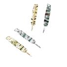 Duo de Grampos para Cabelo Metal Dourado Luxo