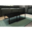 Duo Mesa de Centro Catarina Preto e Tampo Preto