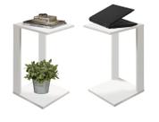 Duo Mesinhas Cabeceira Retangular Clássica Decor Sala Branca Duo Mesinhas Cabeceira Retangular Clássica Decor Sala Branca