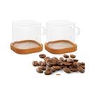 Dupla de caneca quadrada de Borossilicato - 130 ml