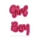 Dupla Marcador Boy e Girl - D251265 - Cortador Biodegradável Dupla Marcador Boy e Girl - D251265 - Cortador Biodegradável