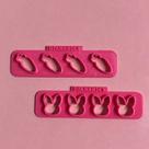 Dupla Mini Régua Cortadora - Tema Páscoa - D250087 - D250280 - Ideal para Massas e Pastas