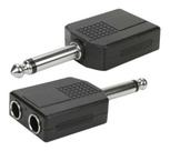 Duplicador p10 para microfone adaptador