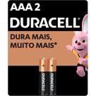 Duracell Pilha Alcalina Aaa Palito Duracell com 2 Unidades