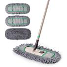 Dust Mop Eyliden Pro com 3 almofadas laváveis, alça telescópica cinza Dust Mop Eyliden Pro com 3 almofadas laváveis, alça telescópica cinza
