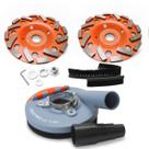 Dust Shroud + 2 Diamond Grinding Cup Wheel para rebarbadora
