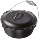 Dutch Oven Lodge 6.5L de ferro fundido preto pré-temperado