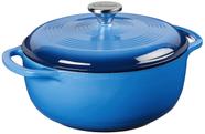 Dutch Oven Lodge de 4,5 litros de ferro fundido esmaltado azul caribenho