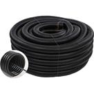 Duto Corrugado Bravo Pead Preto 1,1/4'' X 50M Com Cabo Guia Duto Corrugado Bravo Pead Preto 1,1/4'' X 50M Com Cabo Guia