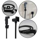 Duxa Igenica Quadr Completa Preto Fosco Black Matte Mangueira Flexível Gatilho ABS