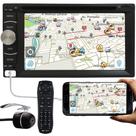 DVD Player Automotivo 2 Din E-Tech Universal Tela 6.2" Espelhamento Bluetooth USB Rádio + Câmera de Ré