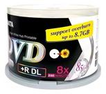 Dvd+r Dl Ridata 8x 8.5gb Printable Pacote Com 50 Discos
