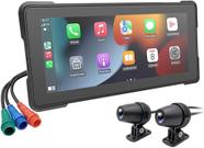 DVR de motocicleta CarPlay GPS Monitor 6.86