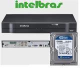 Dvr gravador INTELBRAS 4 canais Full hd + hd 250GB