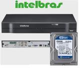 Dvr gravador INTELBRAS 4 canais Full hd + hd 250GB