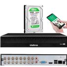 Dvr Gravador Stand Alone Intelbras MHDX 1016c de 16 canais com 500gb e Detecção inteligente Pessoas