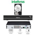 Dvr Intelbras 8 Canais iMhdx 3008 Hdcvi Ahd Hdtvi 5 Em 1 c/ inteligência de Vídeo c/hd Completo