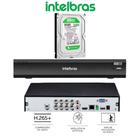 Dvr Intelbras 8 Canais iMhdx 3008 Hdcvi Ahd Hdtvi 5 Em 1 c/ inteligência de Vídeo + hd 500GB