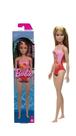 Dwj99 barbie praia loira maiô rosa hxx48 (43708)