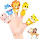 DWW-Animal Finger Puppets, 5 unidades, mini boneco de dedo e