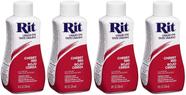 Dye Rit 88230 Cherry Red Liquid 240 ml para roupas e acessórios
