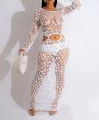 E1403-Vestido Festa Balada Sexy Transparente Praia Brilho Jl1096